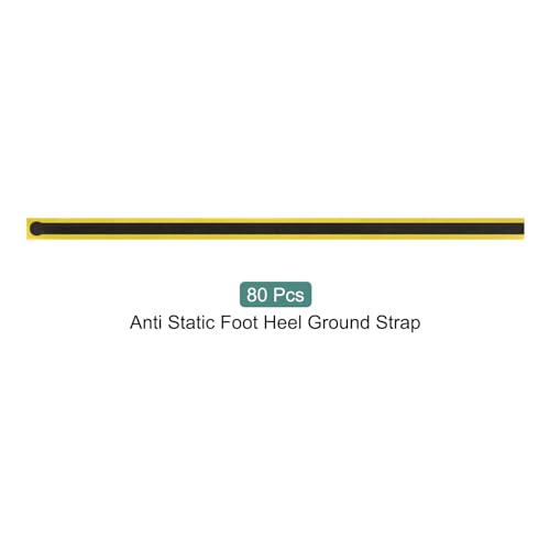 Image of MECCANIXITY 80pcs ESD Anti Static Foot Heel Ground Straps 11.8 x 0.6 Inch Disposable Adjustable for Grounding Removing Static