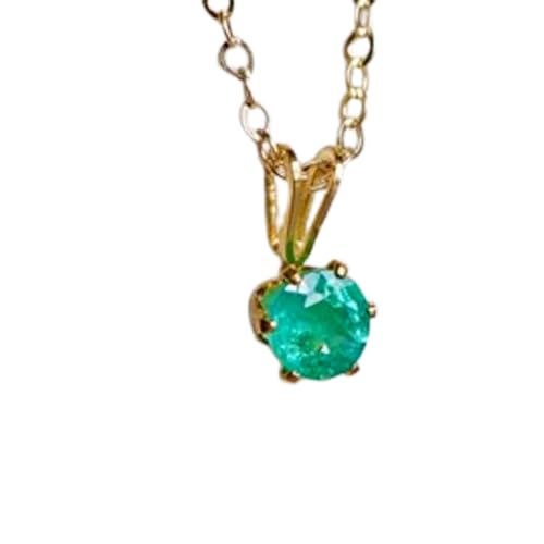 Bijoux spirituels émeraude naturelle collier bien-être en argent 925