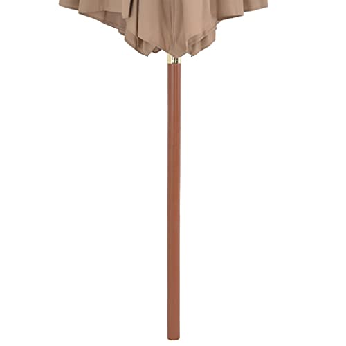 Parasol de jardin 300 cm résistant aux intempéries avec manivelle