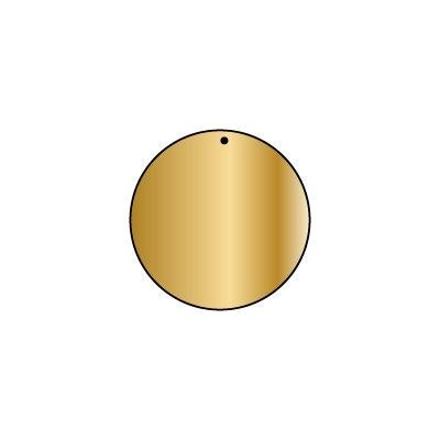 Copper Blank CB09 32 mm Round Pierced 10 Pk