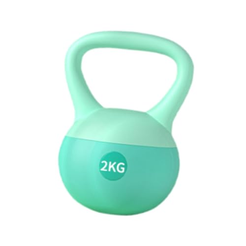 perfeclan Pesa rusa suave para entrenamiento de fuerza, pesa rusa, entrenamiento corporal antideslizante, equipo deportivo, pesa rusa para levantar caderas, Verde