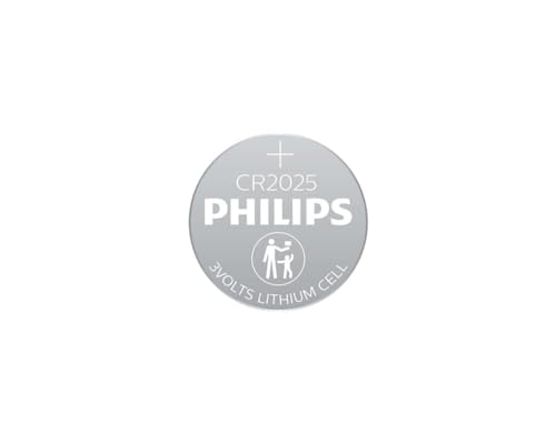 Pack de 5 piles Philips CR2025 3V - vue 3