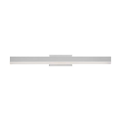 Image of WAC Lighting dweLED, Styx 25in LED Bathroom Vanity or Wall Light 3-CCT 2700K-3000K-3500K Set to 3000K in Brushed Aluminum
