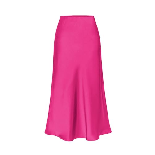 Jupe midi en satin fluide pour un look chic du jour à la nuit