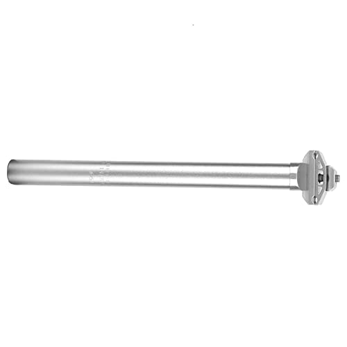 Seat Post, 25.4*300MM Alluminium Alloy Mountain Road Shockproof Saddle Seat Post, Cycling Tube Seatpost for BMX Road Mountain Bikes (Sliver) - Thumbnail 6
