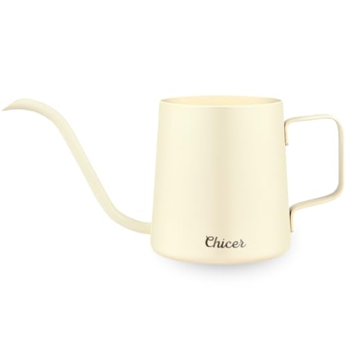 Chicer じょうろ ジョウロ 如雨露 おしゃれ ミニ 水やり 白 ホワイト 水差し ステンレス製 観葉植物用 容量300ml アンティーク 錆びにくい ウォーターポット 室内 白 Chicer じょうろ ジョウロ 如雨露 おしゃれ ミニ 水やり 白 ホワイト 水差し ステンレス製 観葉植物用 容量300ml アンティーク 錆びにくい ウォーターポット 室内 白