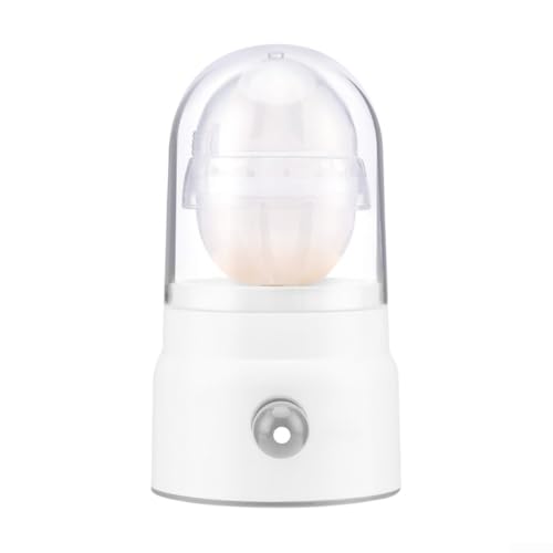 Mezclador manual de huevos sin esfuerzo, mezcla eficientemente yema y blanco con acción de tracción simple, portátil y conveniente (blanco)