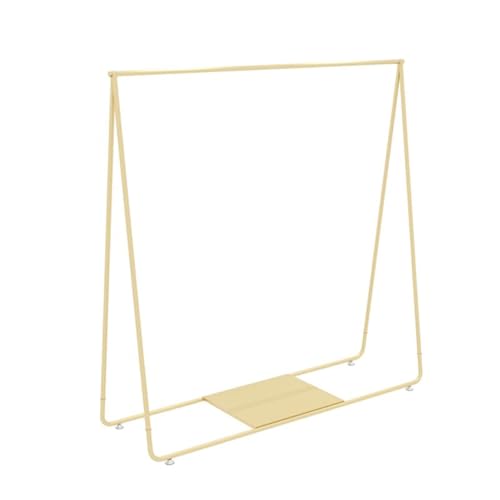 Portant à vêtements doré chic et robuste de 120 cm pour dressing élégant