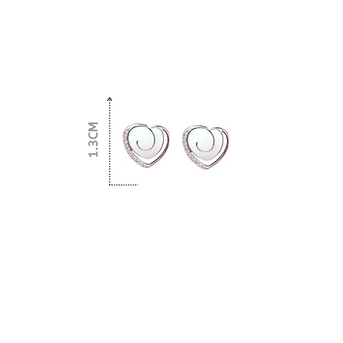 Image of PARASMONI silver stud earrings for women