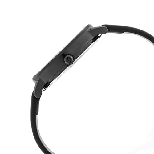 Titan Ladies Workwear Quartz Analog Precision Simplicity Gradient Black Dial Black Leather Strap Watch for Women - NT2648NL01