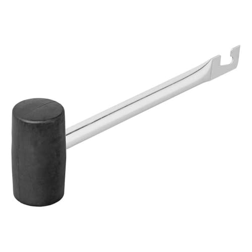 Multibros Camping Hammer Gummi mit Heringszieher – Multifunktionaler Zelt Hammer für Heringe – Robustes Design aus TPR und Stahl – Ideal für Camping & Outdoor