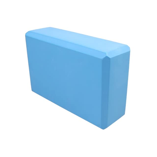Yoga Block Set Of 2 ,Gym Bricks High Density EVA Foam-Comfortable Fitness Yoga Blocks, 23 X 15 X 7.5cm,120g，Anti-Slip, Lightweight And Travel Friendly Pilates Practice ( Color : Blue , Size : 2pcs )