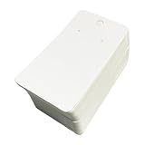 YUSSEQDD Langlebige Ohrring Display Karten, Ohrring Halter, modische DIY Schmuck Display, einfach zu Schmuck Verpackungsgeschäften, modern, dekorativ, kreativ, modisch, trendig, Weiß, 5x9cm