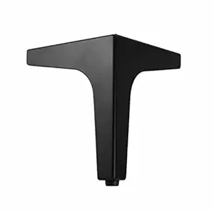 SAGAR TRADERS ST Metal Star Shaped Furniture Legs, Latest Style Coffee Table Sofa Feet Kitchen Table Legs Bathroom Cabinet Cupboard Feet, DIY Furniture Hardware 4 Inch (Black,4PC)