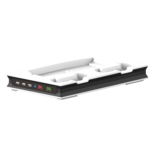 Small gaming cooling station with controller charging and console P5 UHD gaming equipment cool features