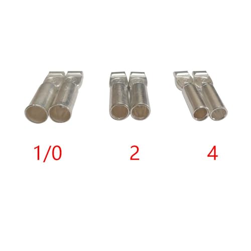 ZEHGCH 175A Battery Connector for 175A 600V Plug,Quick-Connector Disconnector Housing 2-Pole or Car Winch Trailer(Red, 2 AWG)