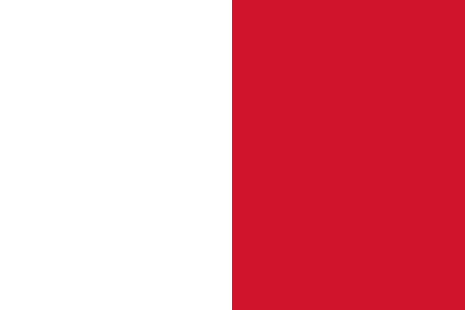 Drapeau Mdina Malta grand format officiel pour mât et décoration intérieure