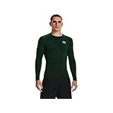 Under Armour メンズ HeatGear コンプレッション長袖Tシャツ, フォレストグリーン(301)/ホワイト, 3X-Large