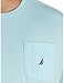 Nautica Men's Solid Crew Neck Short Sleeve Pocket T-Shirt, Bright Aqua, Large