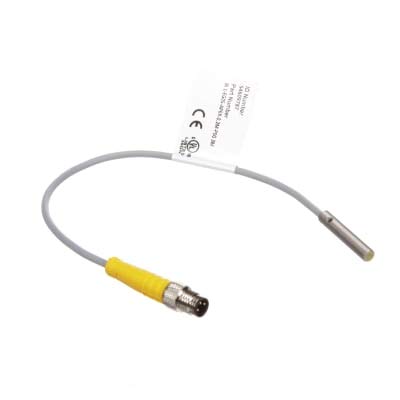 Inductive Prox Sensor, M5 Barrel, R: 1mm, 3 Wire NO PNP, 10-30VDC, Flush, Pigtail with Male end M8 Conn, BI1-EG05-AP6X-0.2-PSG3M