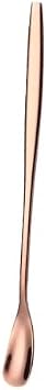 Stainless Steel Iced Teaspoon Coffee Stirring Spoon Long Handle Tiny Spoon Coffee Stirrers 6 Inch Rose Gold