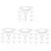 ULTECHNOVO 80pcs Garden Flowerpot Cone Plant Pot Bottom Nets Mesh Pad for Drainage and Root Protection