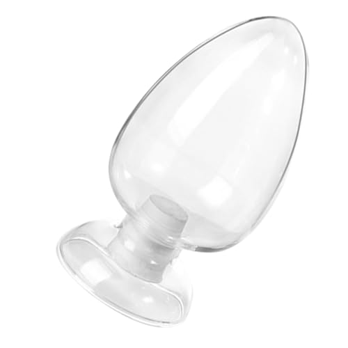 Homoyoyo 錐形ガラス瓶 ストッパー付き 耐久性ある透明保存容器 サンプル保管 展示用 で信頼性のサンプルボトル