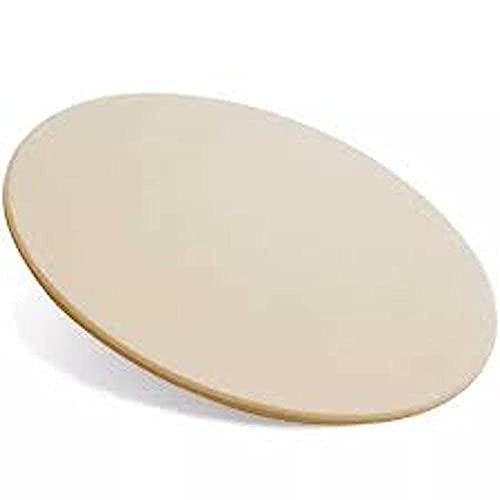 HUMOS 15\" Durable & Safe Round Pizza Ceramic Stone for Best Crispy Crust, Stone For Grill, Oven, Kamado, Smoker, Weber, Kamado Joe, Thermal Shock Resistant (15\") - Thumbnail 2