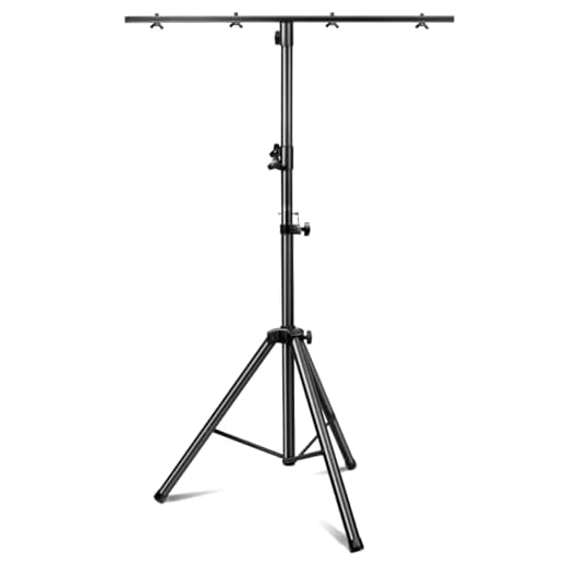 Bloazzup Par Can Tripod for Stage Lights， Audio DJ Lighting Tripod Mount Adjustable 35-70 Inch T-Bar Light Stand DJ Light System Equipment