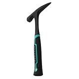 LOLIPPYY Gesteinshammer mit Zwei Köpfen für Geologische Erkundung Spitzhammer und Flachkopfhammer aus Kohlenstoffstahl für Stein und Fels Bergbauwerkzeug für Exploration und Probenahme