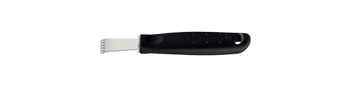 Image of Tramontina Utilita Stainless Steel Lemon Grater - Black Polypropylene Handle - Ideal for Zesting Lemon, Lime, Orange, Ginger, & More