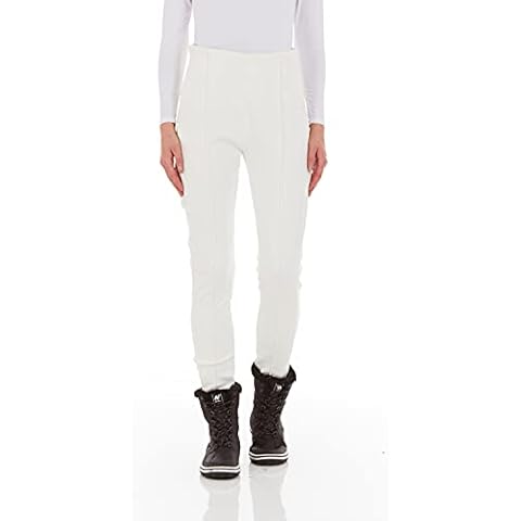 Arctic Quest Women's Snow Ski Pants Water Resistant Softshell Insulated Skinny Fit Pants Snowboarding Hiking Winter Outdoor, Vanilla, Large Cover