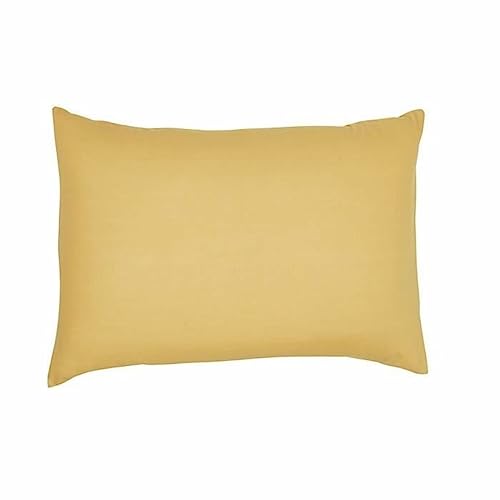 TODAY Taie d'oreiller Essential - 50 x 70+5 cm - 100% Coton uni - Ocre