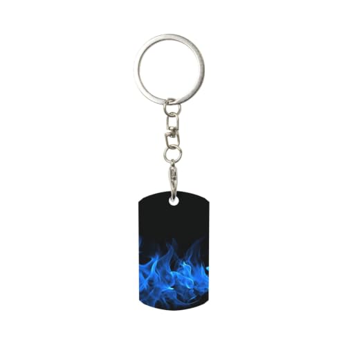 Image of Stainless Steel Keychain Customized Double Sided Keyring Unique Gift
