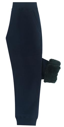 Happy Cherry Boys Girls' Winter Warm Jogger Pant Fleece Lined Sweatpants Elastic Waist