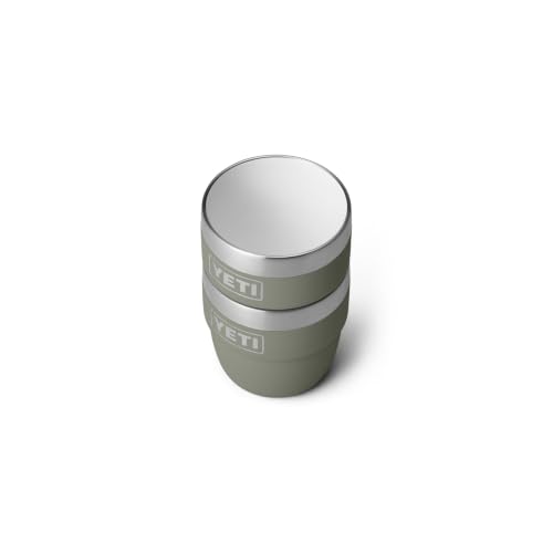 Image of YETI Rambler 4 oz Stackable Cup, Stainless Steel, Vacuum Insulated Espresso /Coffee Cup, 2 Pack