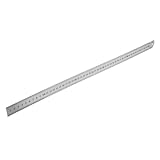 HOMSFOU Stahl Lineal mit Doppelseitiger Metrischer und Imperialer Skala...