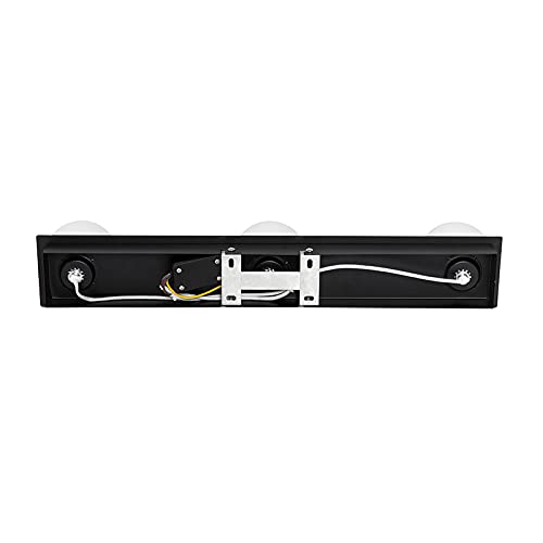 Applique murale 3 lumières L 480 mm Noir Moderne éclairage extérieur