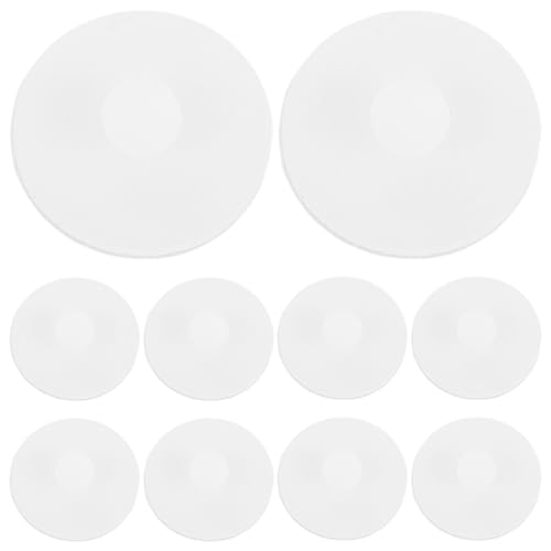 AUTSUPPL 10個 ビッグベリーカップ 漏れ防止蓋 シリコンボトルキャップ こぼれないボトルプラグ 水筒の栓の交換 White