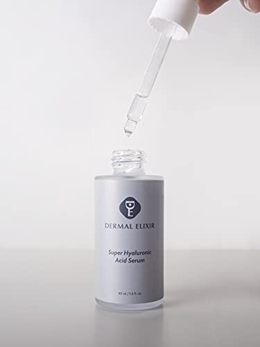 Dermal Elixir Super Hyaluronic Acid Facial Serum 40Ml, Super Hydration, Hydrating & Lightweight, Oil-Free, All Skin Type #TOP1