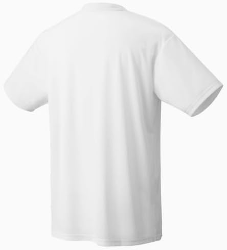YONEX Men's Athletic T-Shirt, White, Indigo Marine, Blue Green, Polyester, Moisture Wicking, Short Sleeve, Tennis, YM0043