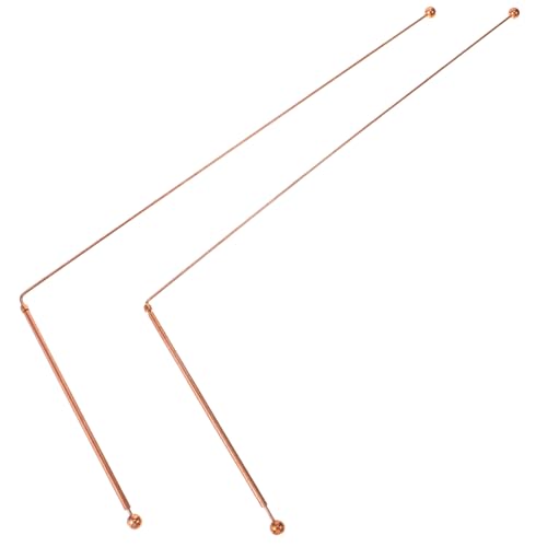 KICHOUSE 2pcs Dowsing Rod for Diving Treasure Divining Rods Divining Accessories Flexible Divining Rod Portable Dowsing Rods Solid Dowsing Rods Outdoor Diving Rods Long Dowsing Rod Copper
