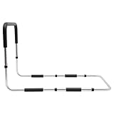 CHFUNE Bettgitter für Ältere, Edelstahl Seniorenbettschiene, Breiterer Handlauf, Einstellbare Höhe, Hohe Rutschhemmung für ältere Erwachsene Geeignet für ältere, Behinderte, Schwangere Frauen