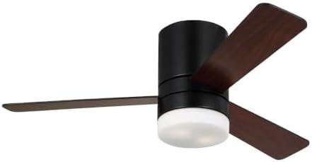Generation Lighting 3ERHR44 Era 44 Hugger LED 42" 3 Blade Indoor Ceiling Fan - Midnight Black