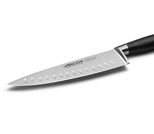 Arcos Chef Knife 8 Inch Stainless Steel. Professional Cooking Knife Double Sharpening For Cutting Food. Ergonomic Polyoxymethylene Handle And 210Mm Blade. Series Kyoto. Color Black #TOP2
