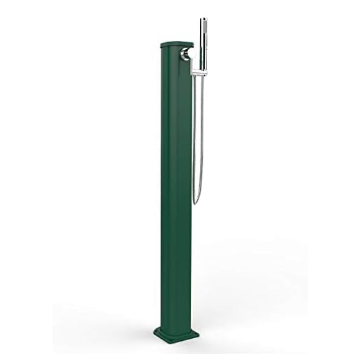 Ducha Clásica Con Dos Entradas De Agua Caliente Y Fría Arkema Jg145 6016 Jolly Go Color Verde Fabricada En Aluminio Dispone De Mezclador Y Alcachofa De Mano