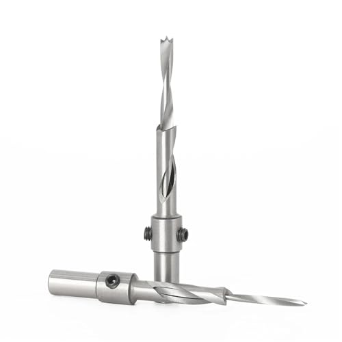 Foret trou de vis fendu HSS 6x12mm détachable pour fraisage et pré-perçage