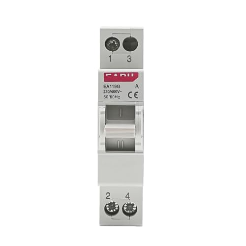 Interrupteur d'isolation double puissance 63A avec système de verrouillage manuel rail DIN