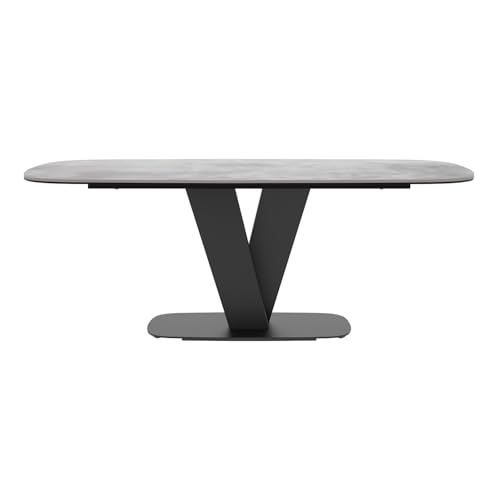 Image of Wakefit Falafel Dining Table - 6 Seater Marble Finish Top
