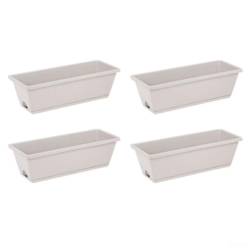 Ampia area di piantagione: ogni scatola offre ampio spazio con una dimensione superiore di 43 x 19 cm e un'altezza di 15 cm, consentendo a un'ampia varietà di piante di prosperare insieme e dandoti flessibilità creativa nei tuoi progetti di giardinaggio.